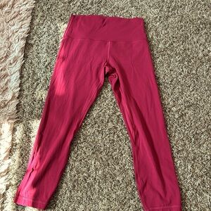 Lululemon pink leggings Size 8